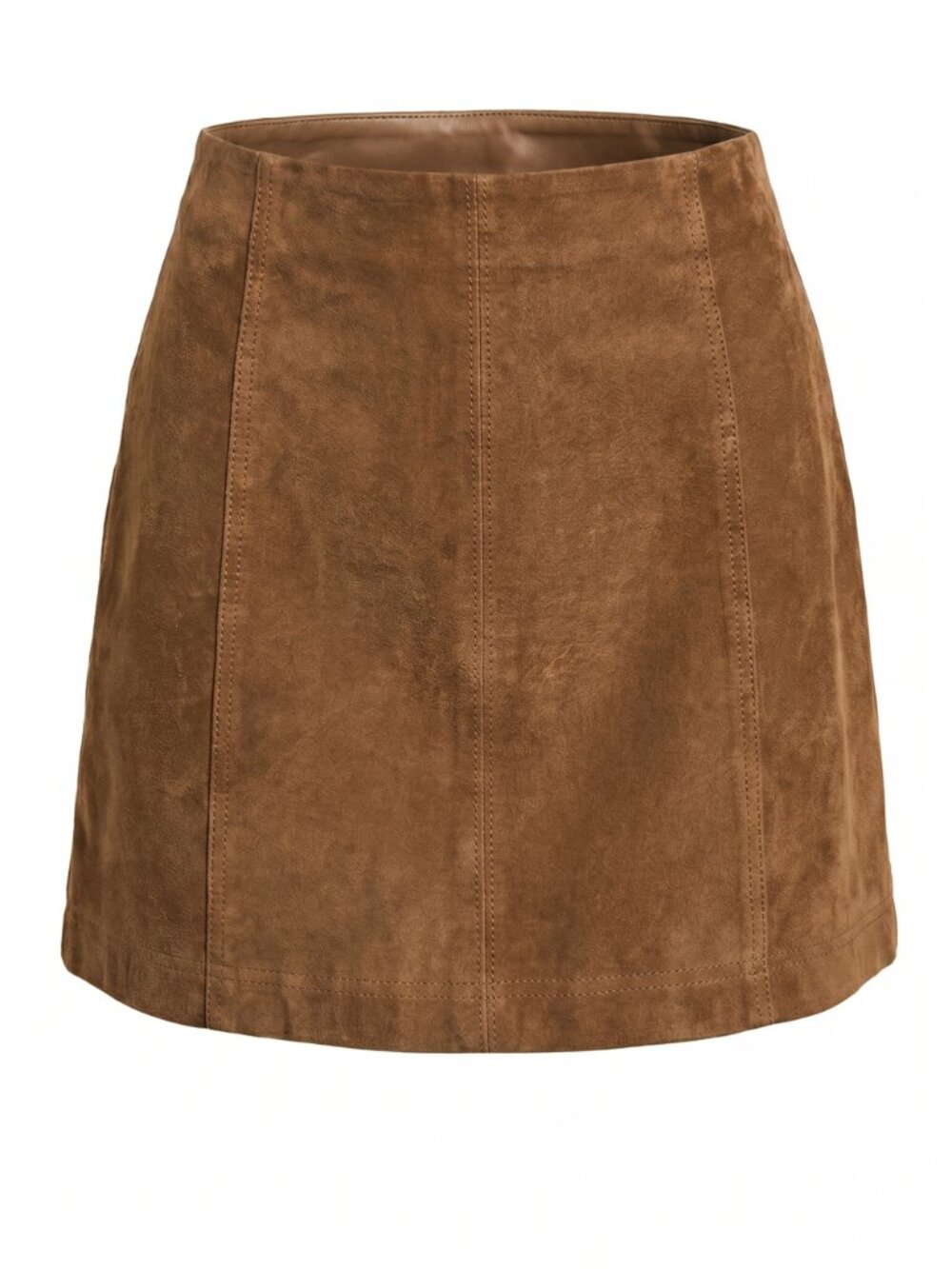 Free People Modern Femme Vegan Leather Mini Skirt 2 Brown - Picture 2 of 10